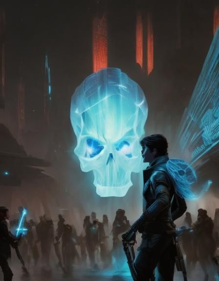 Han Solo Gender Swap in Space Opera Style