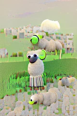 AI-Generated Image of Sheep