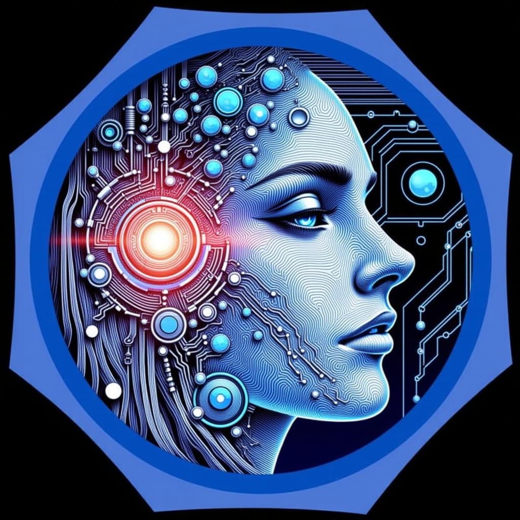 Electronic Face with Dynamic Circuits and Mechanical Designs