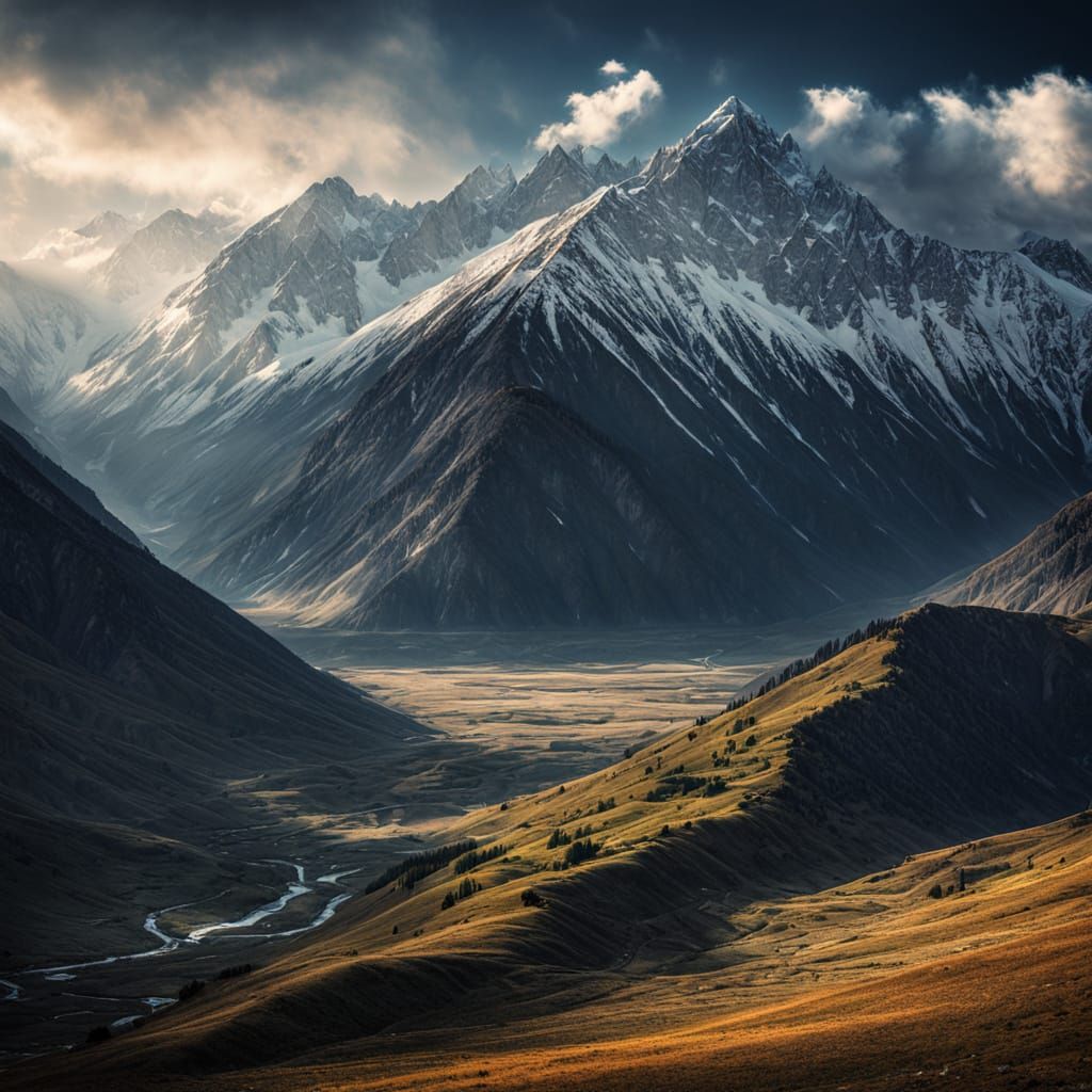 Altai Mountains in Morning Splendor