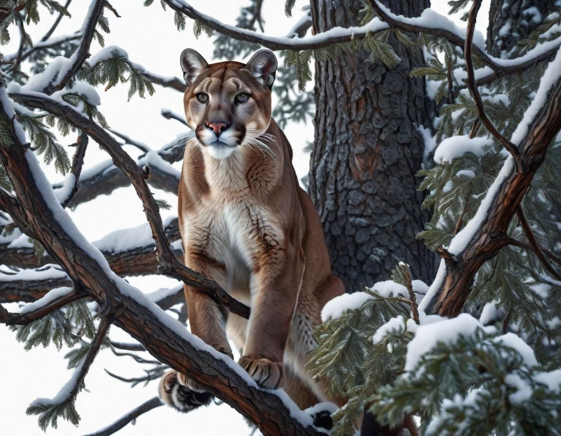 Cougar's Winter Tree