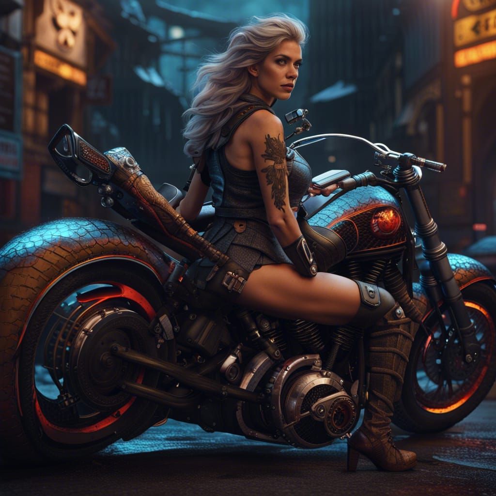 motorcycle babe