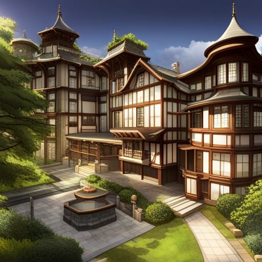 Mansion in Anime Style: Japanese-European Architecture
