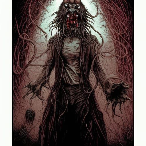 Lovecraftian Horror: Gothic Werewolf Smile