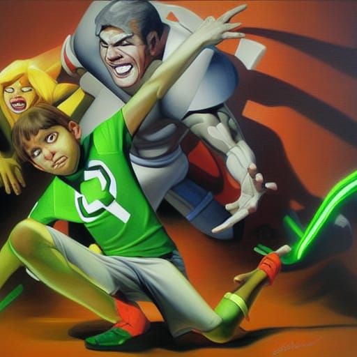 Ben 10 as Oil Painting by James Gurney
