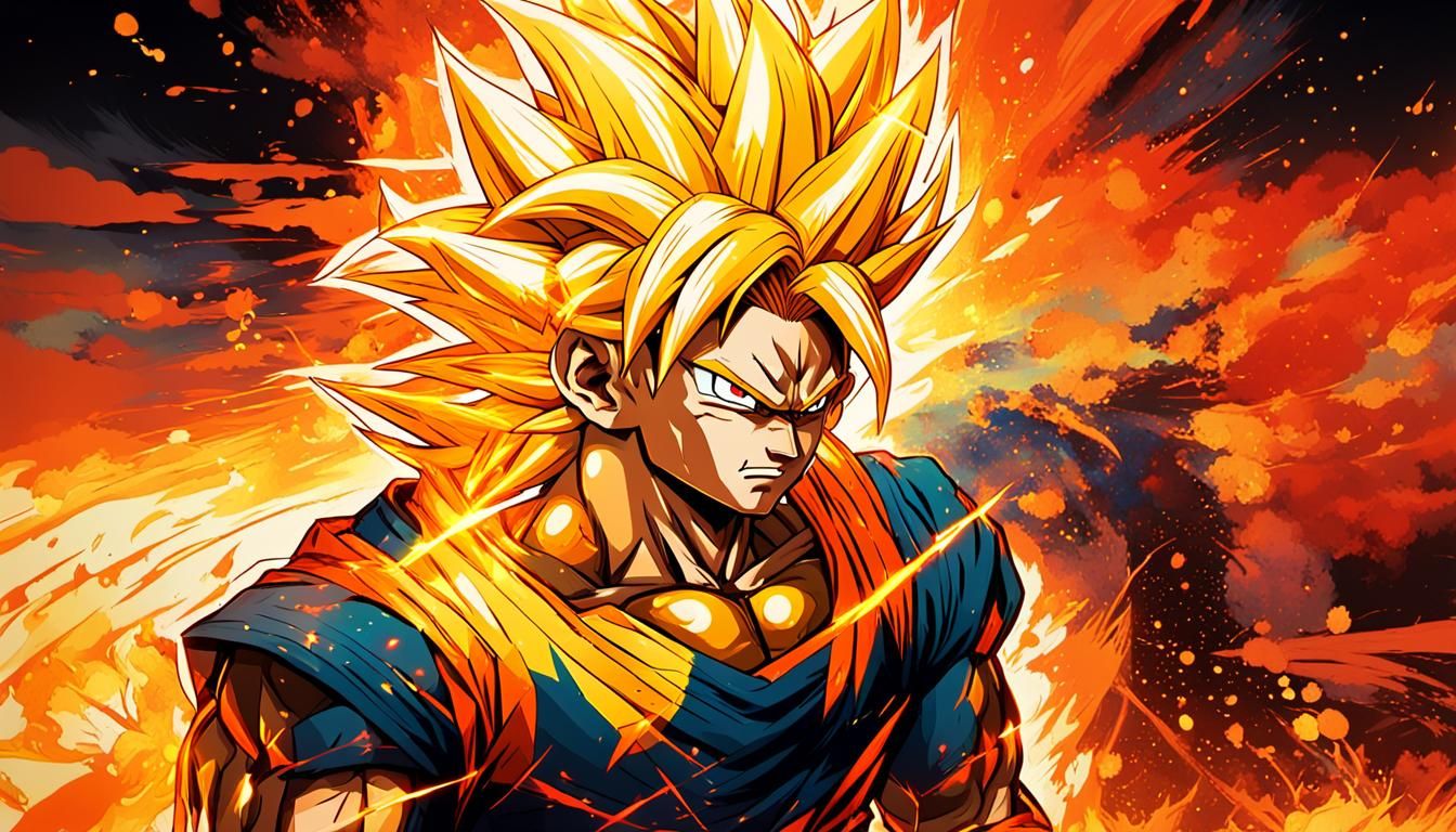 Legendary Super Saiyan God in Anime Concept Art