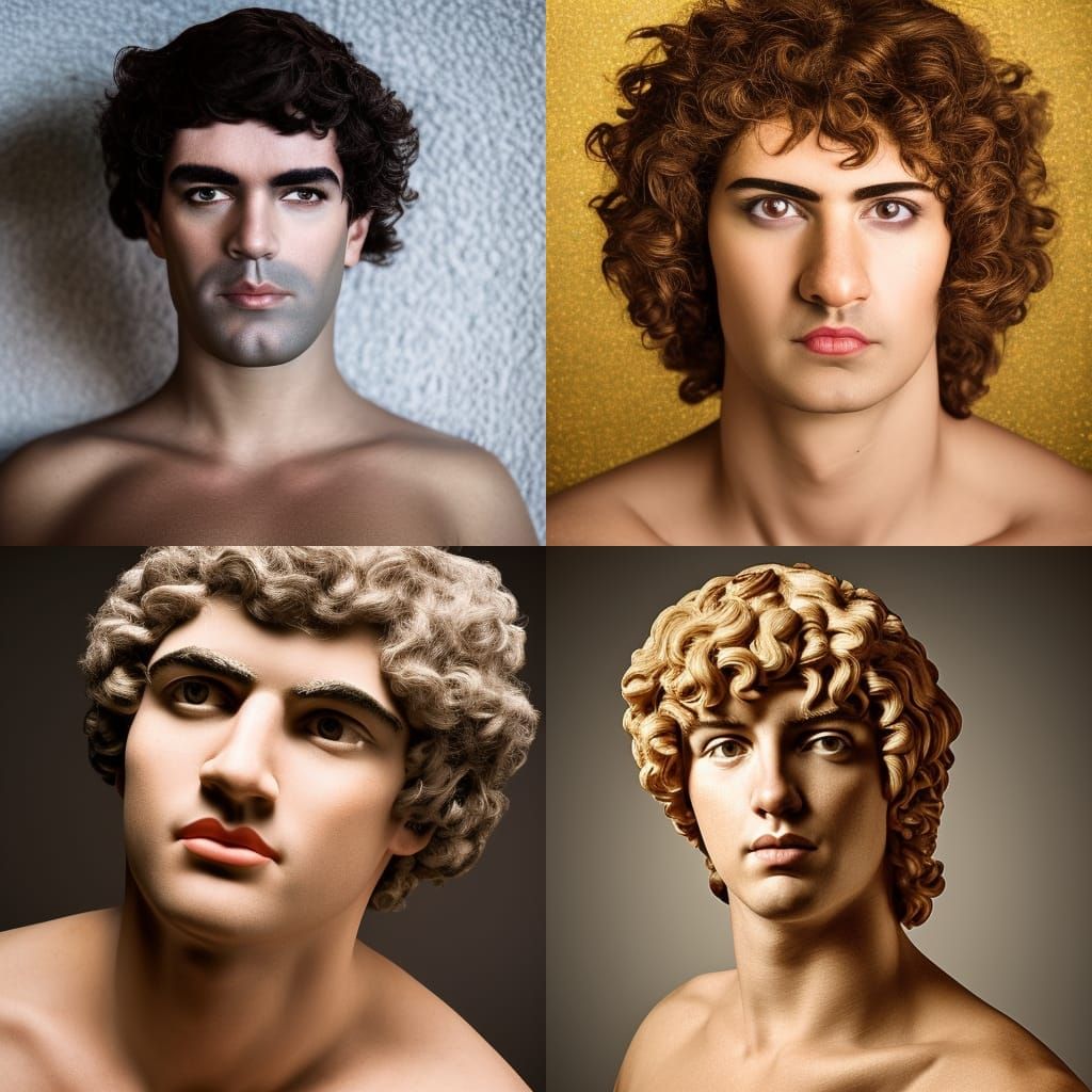 Portrait of a God with Studio Lighting