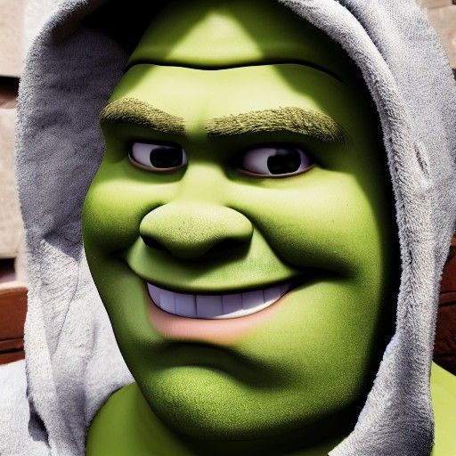 portrait of human shrek photograph 8k Nikon DSLR