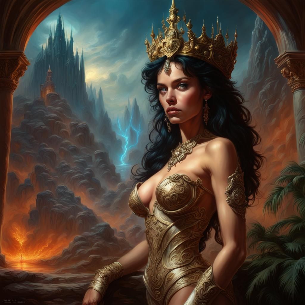 Epic Princess in Boris Vallejo Style