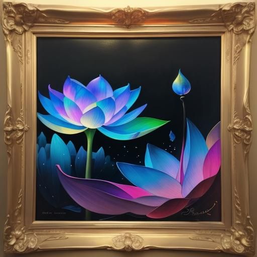 Dreamlike Surrealist Landscape with Iridescent Scales