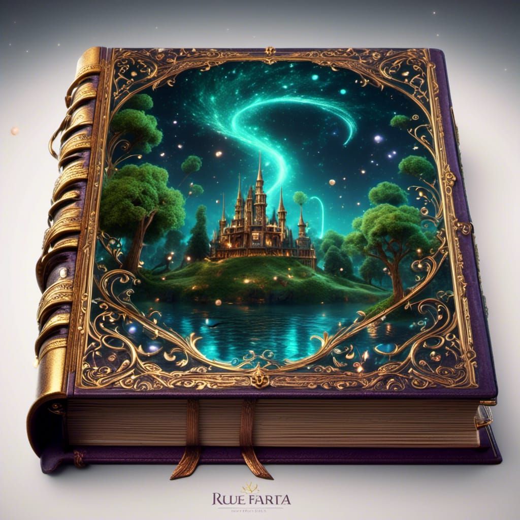 Powerful Magic Book: Detailed Fantasy Concept Art