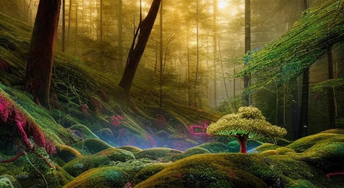 Brain in Mycelium Network with Forest Exposure