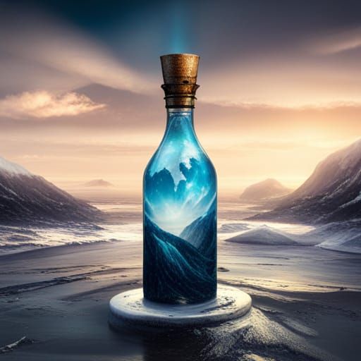 Diamonds in a Bottle: Fantastical Ocean Landscape