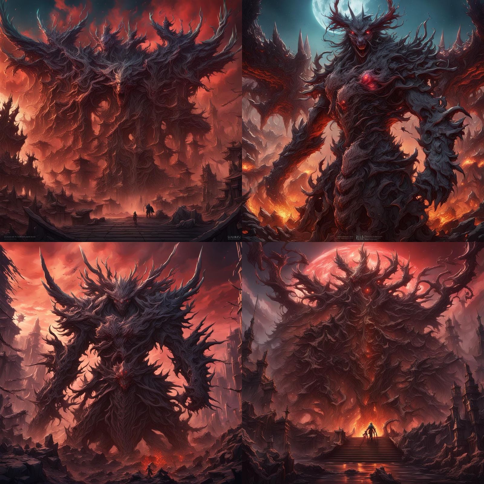 Slamming Brutal Anime Metal Album Cover Art