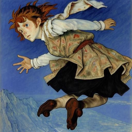 Melancholy Leaps: A Symbolic Expressionist Vision