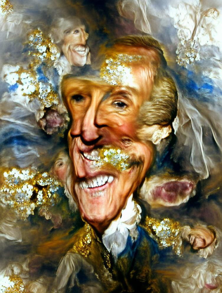 Elegant Portrait in the Style of Gainsborough