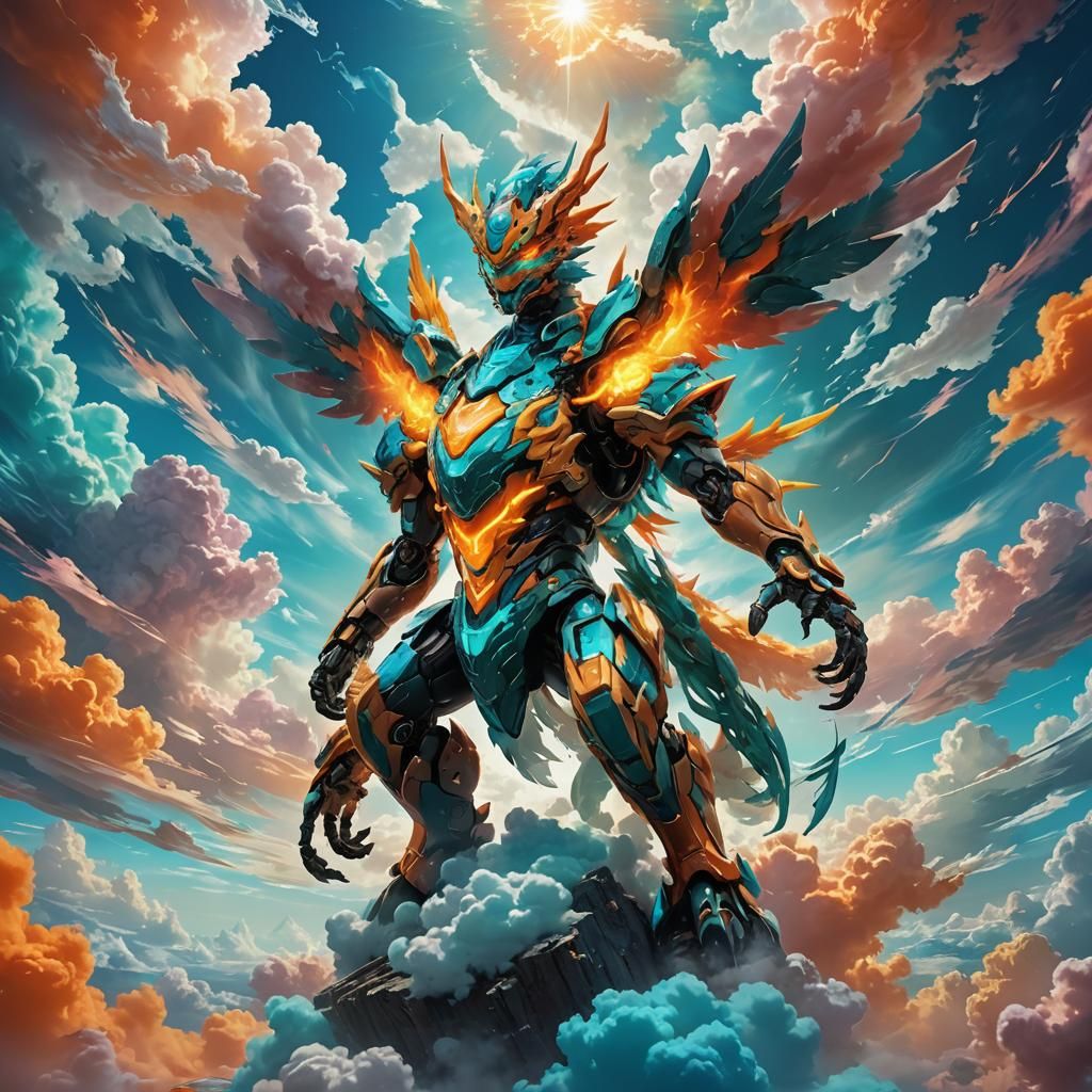 Digimon in Mystical Realm Fantasy Art