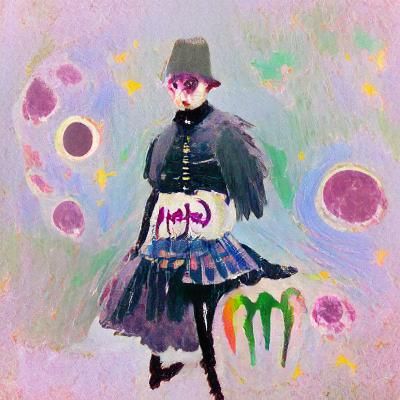 Magical Girl Transformation in Abstract Impressionism