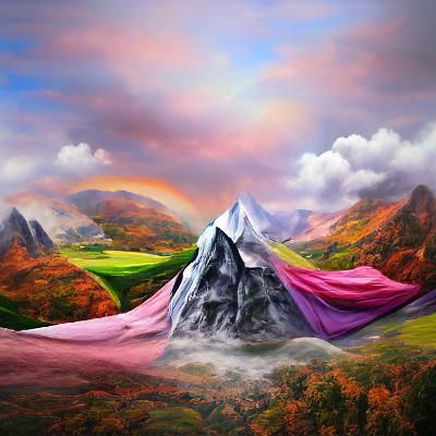 Surreal LGBTQ+ Fantasy Landscape in 8K Resolution