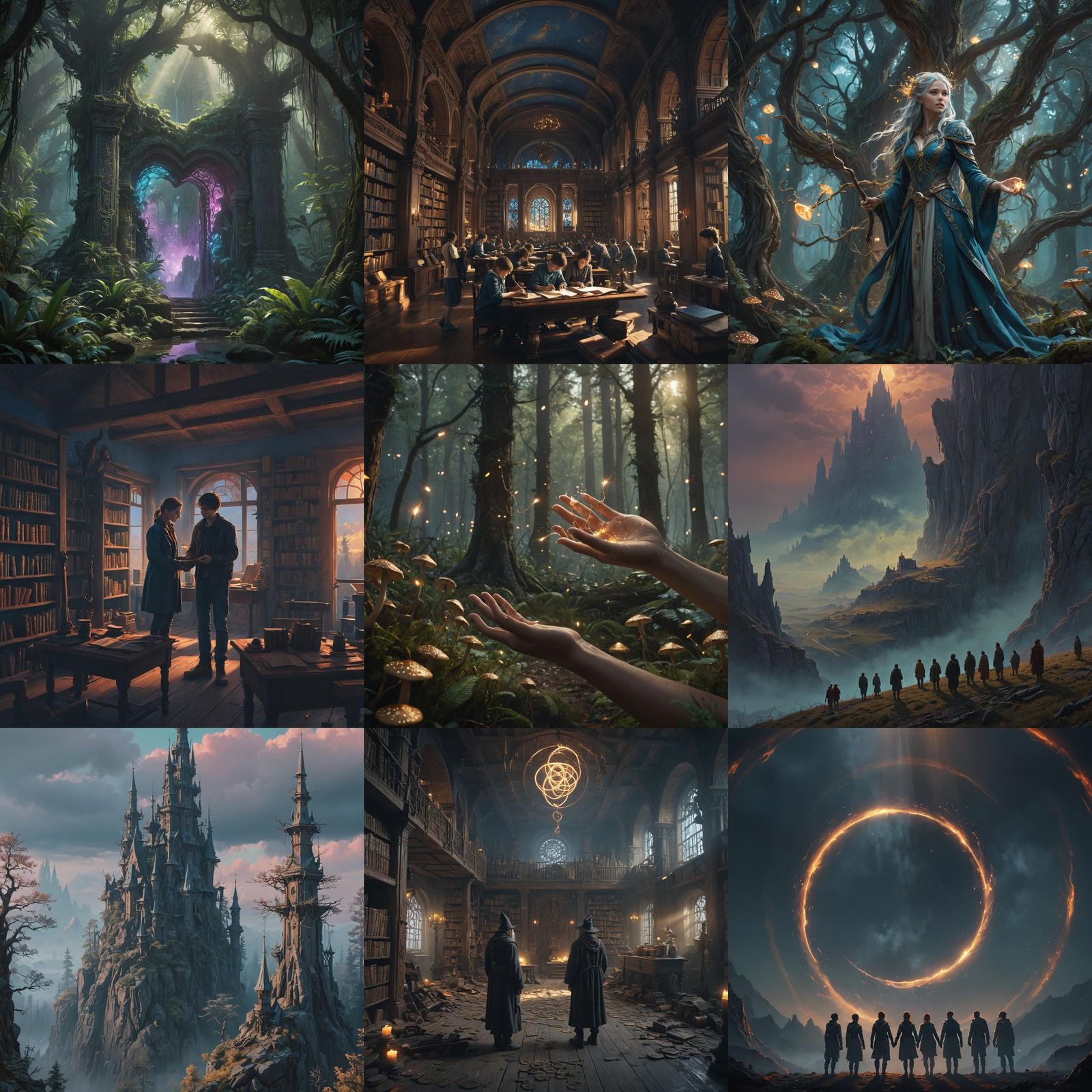 Fantastical Matte Painting with Intricate Details