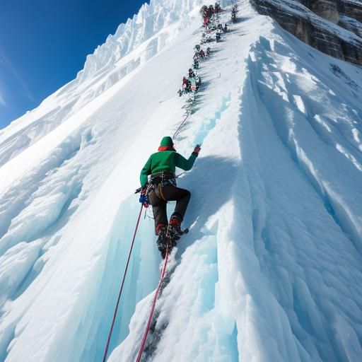 Elf Ice Climbing Mountain from Behind