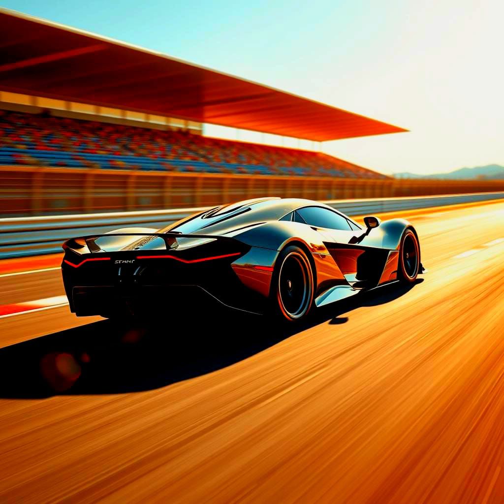 Hypercar Porsche on Racetrack: Professional Photography