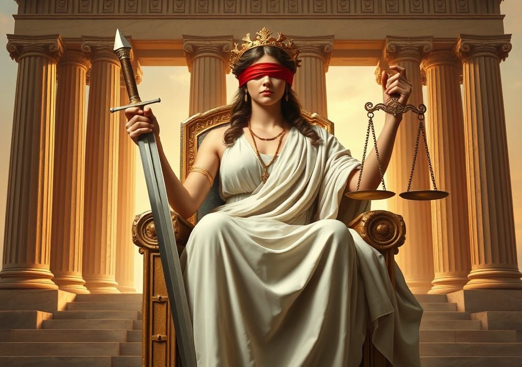 Themis: Goddess of Justice in Neoclassical Style
