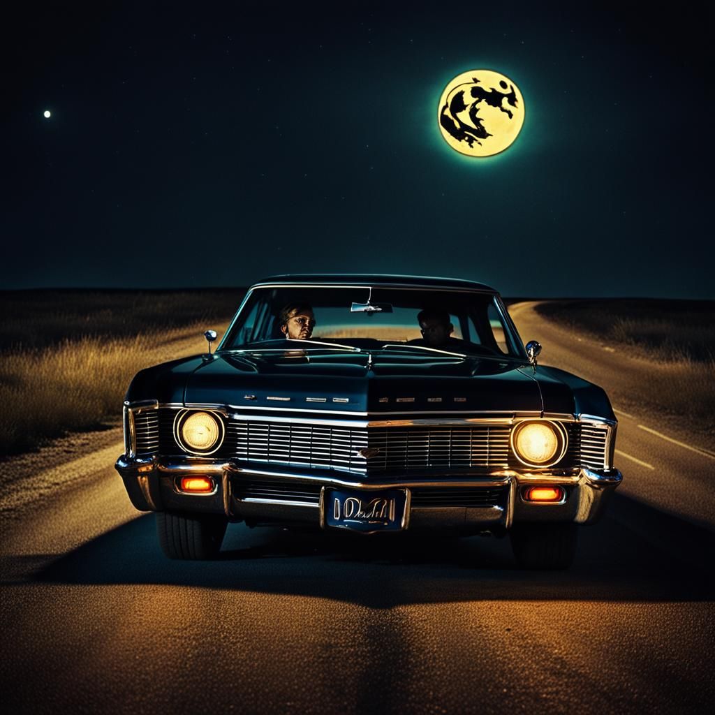 Chevrolet Impala Under a Fiery Pentacle