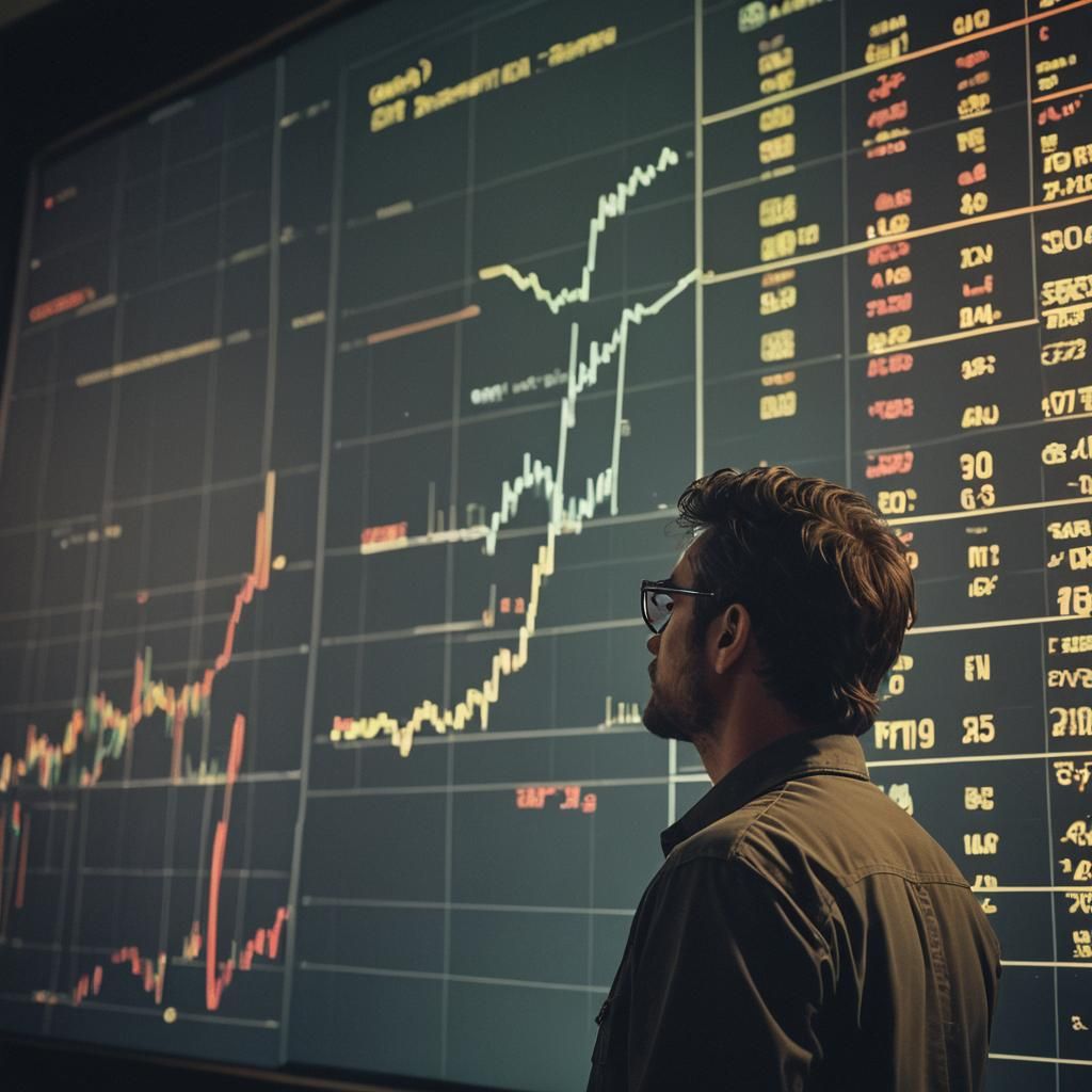 Cinematic Image of Rising Bar Graphs