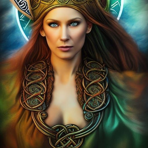 Celtic goddess Rhiannon