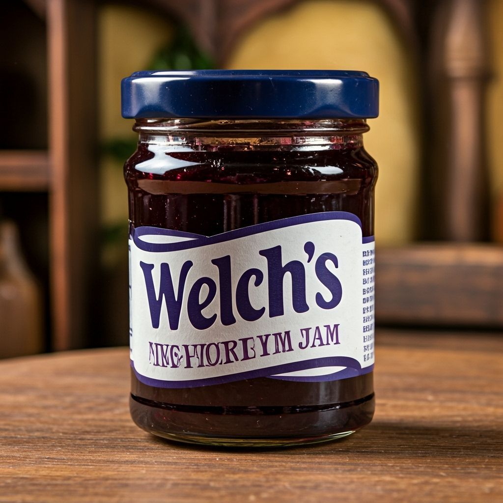 Welch's Jam Jar in a Hobbit Kitchen