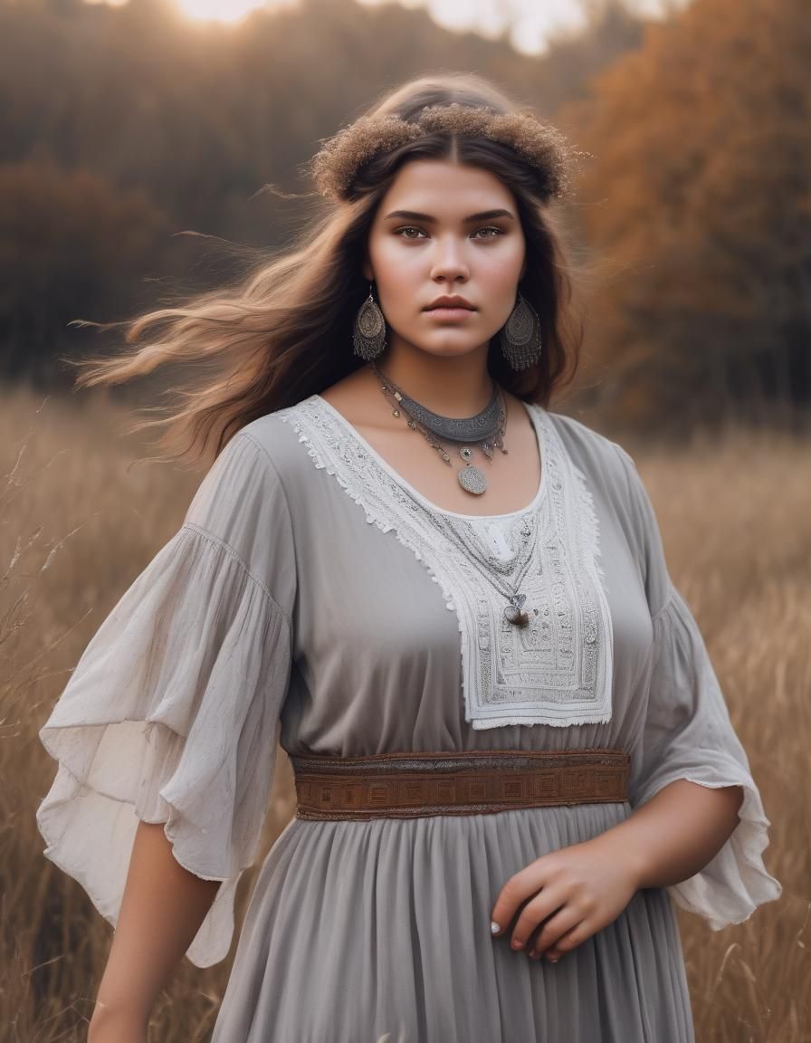 Plus Size Gypsy Healer with White Aura