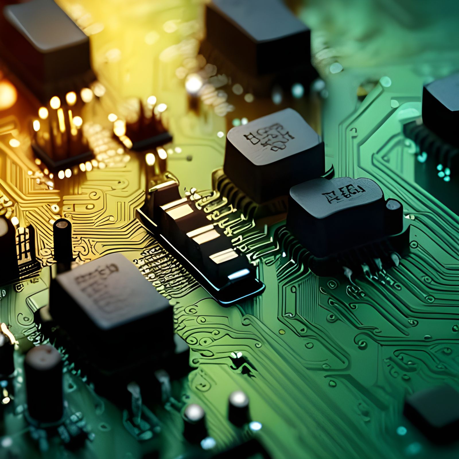 Hyperdetailed Circuit Board in Rococo Style