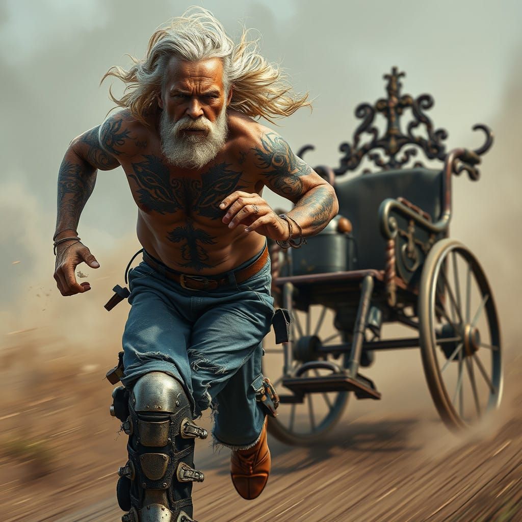 Athlete in Flight from Fate