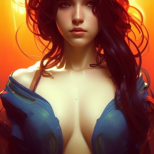 Detailed Portrait with Dynamic Lighting