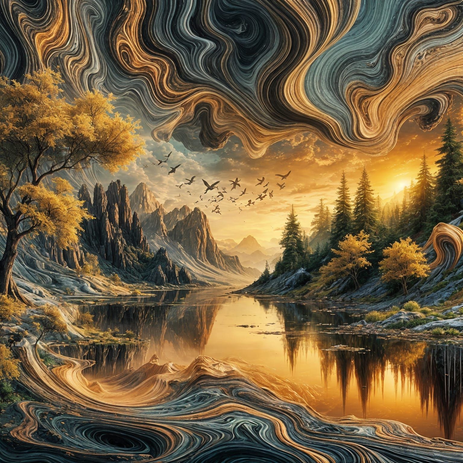 Natural scenery surrealist