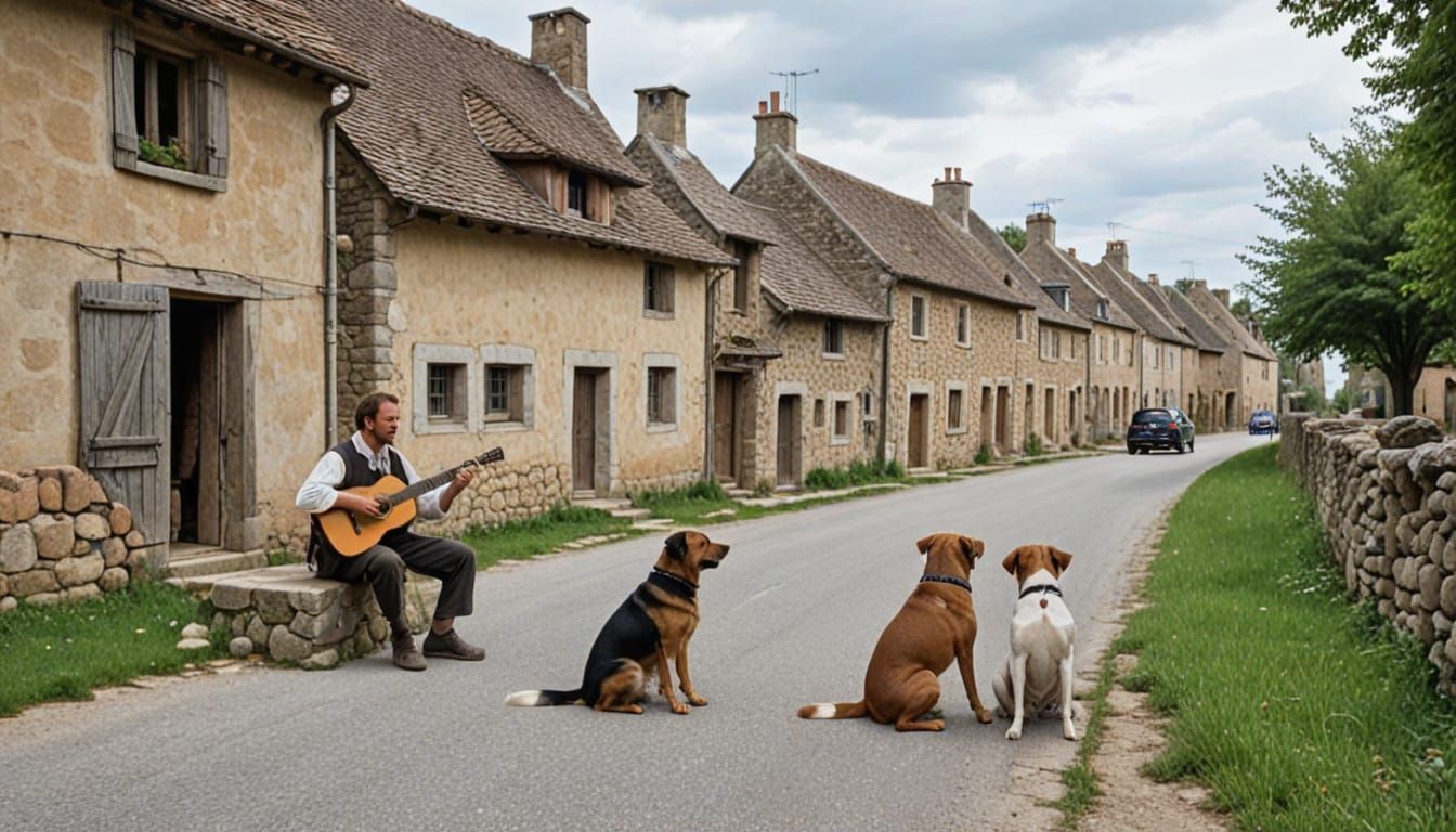 15th Century French Village Life in Summer