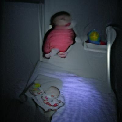 Baby Crying in Dark Room, Wants Sleep