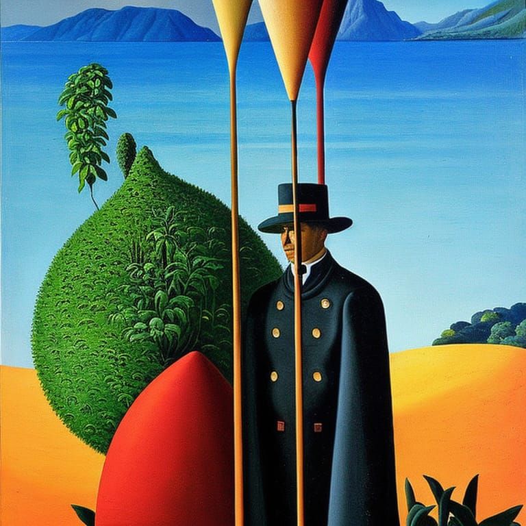 Surreal Regionalist Painting: Death and Growth