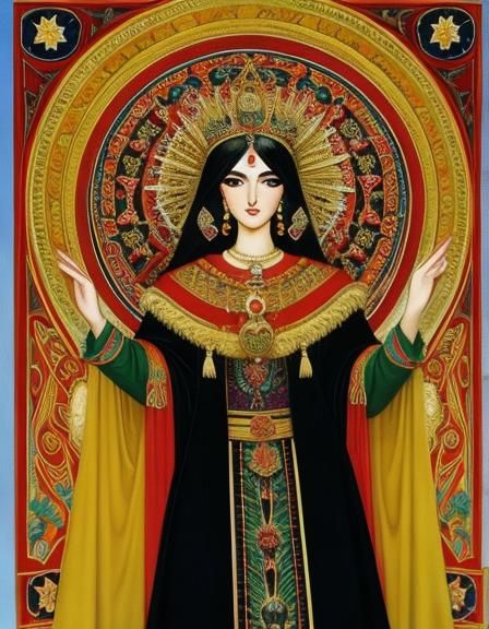 Exquisite Pietra Dura Art Digital Rendering