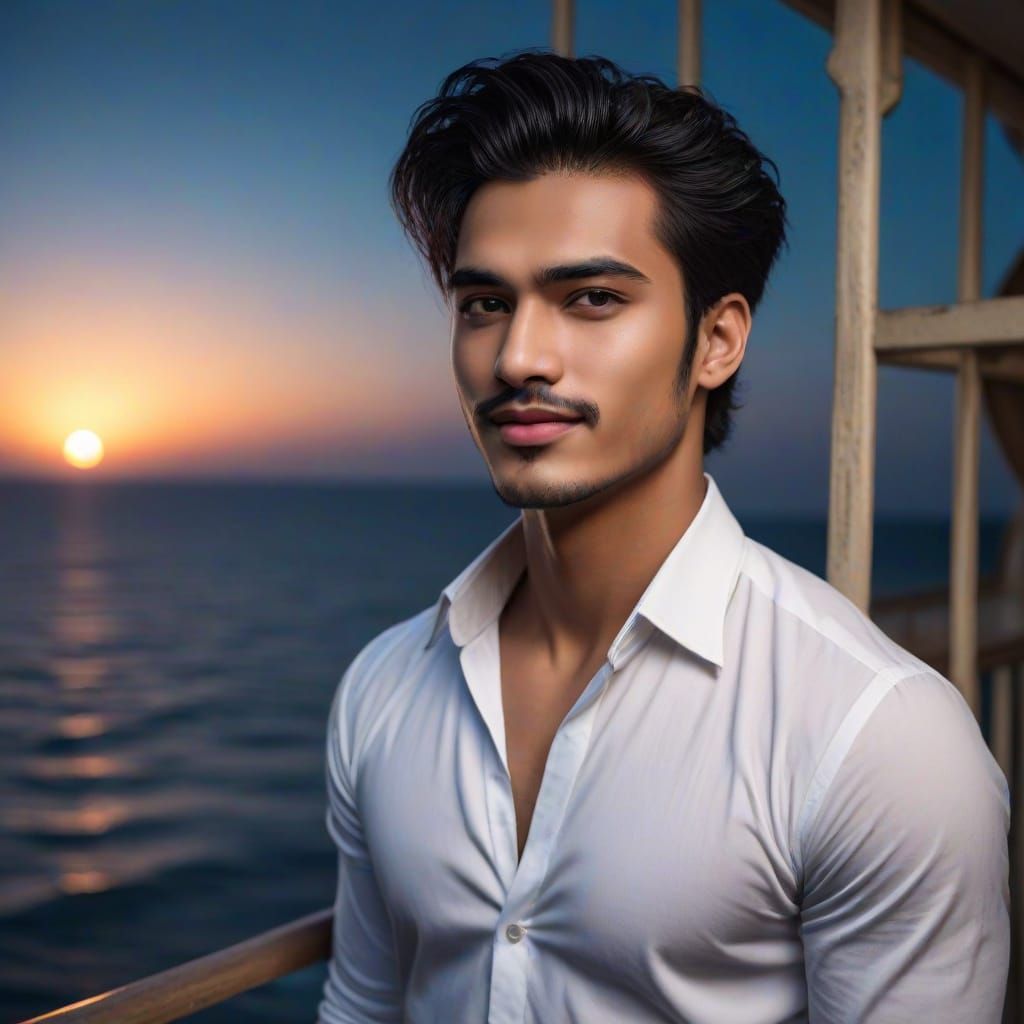 Gothic Beauty Under the Full Moon