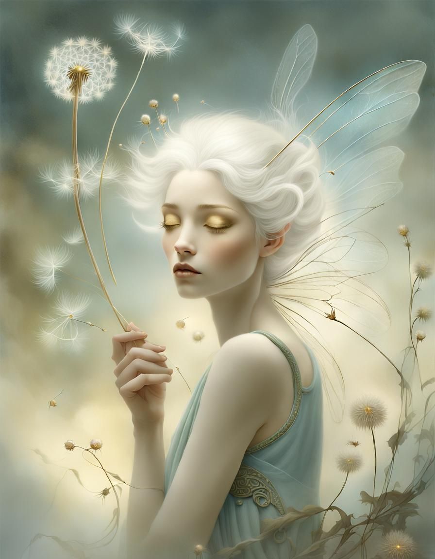 Ethereal Fairy in Magical Realism Style