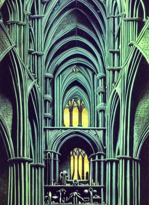 Cathedral of Doctor Who in Maximalist Style