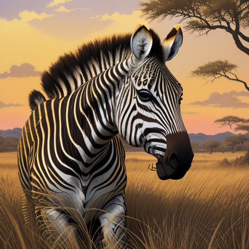 Saxophone Serenade in Golden African Savannah