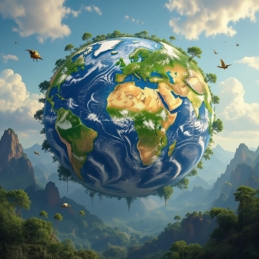 Chaotic Planet Flourishing with Untamed Wilderness