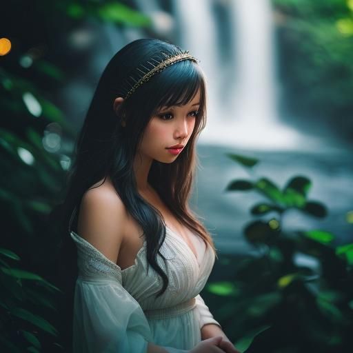 Conceptual Human Waterfall: Professional Photography