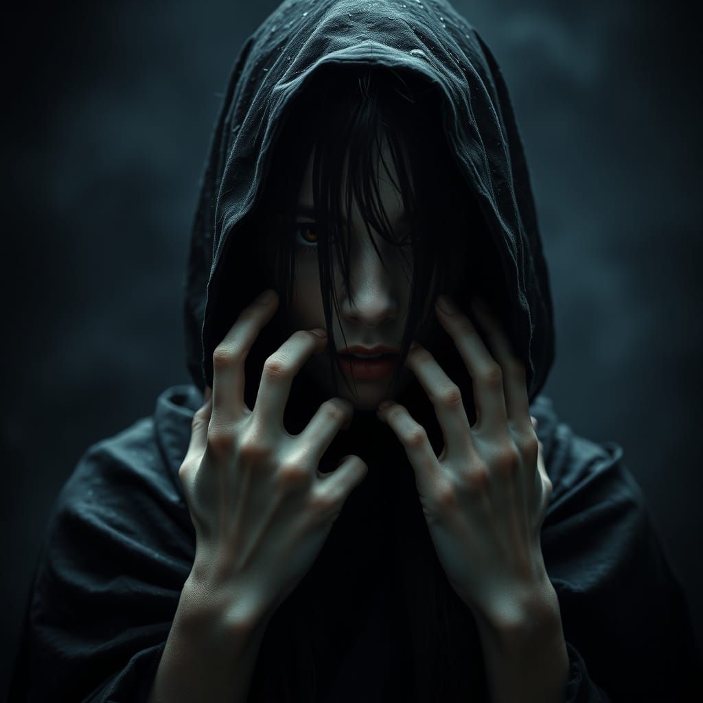 Mysterious Youth Shrouded in Shadows