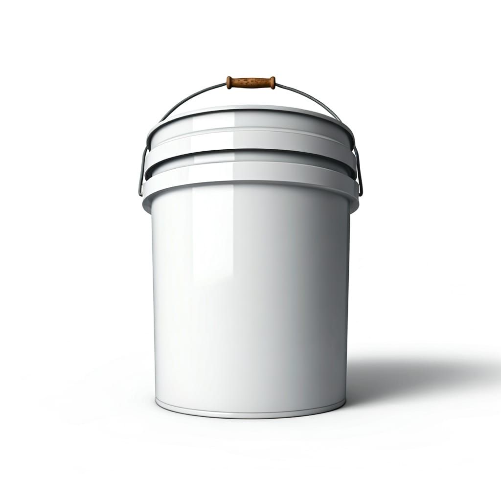 Hyperrealistic Paint Bucket Still Life