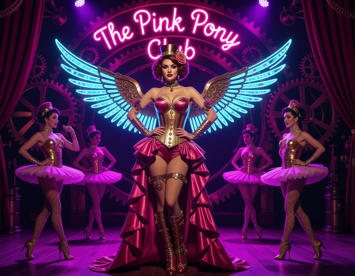 Steampunk Showgirl at The Pink Pony Club