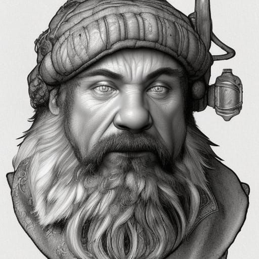 Old Gruff Dwarf Artificer